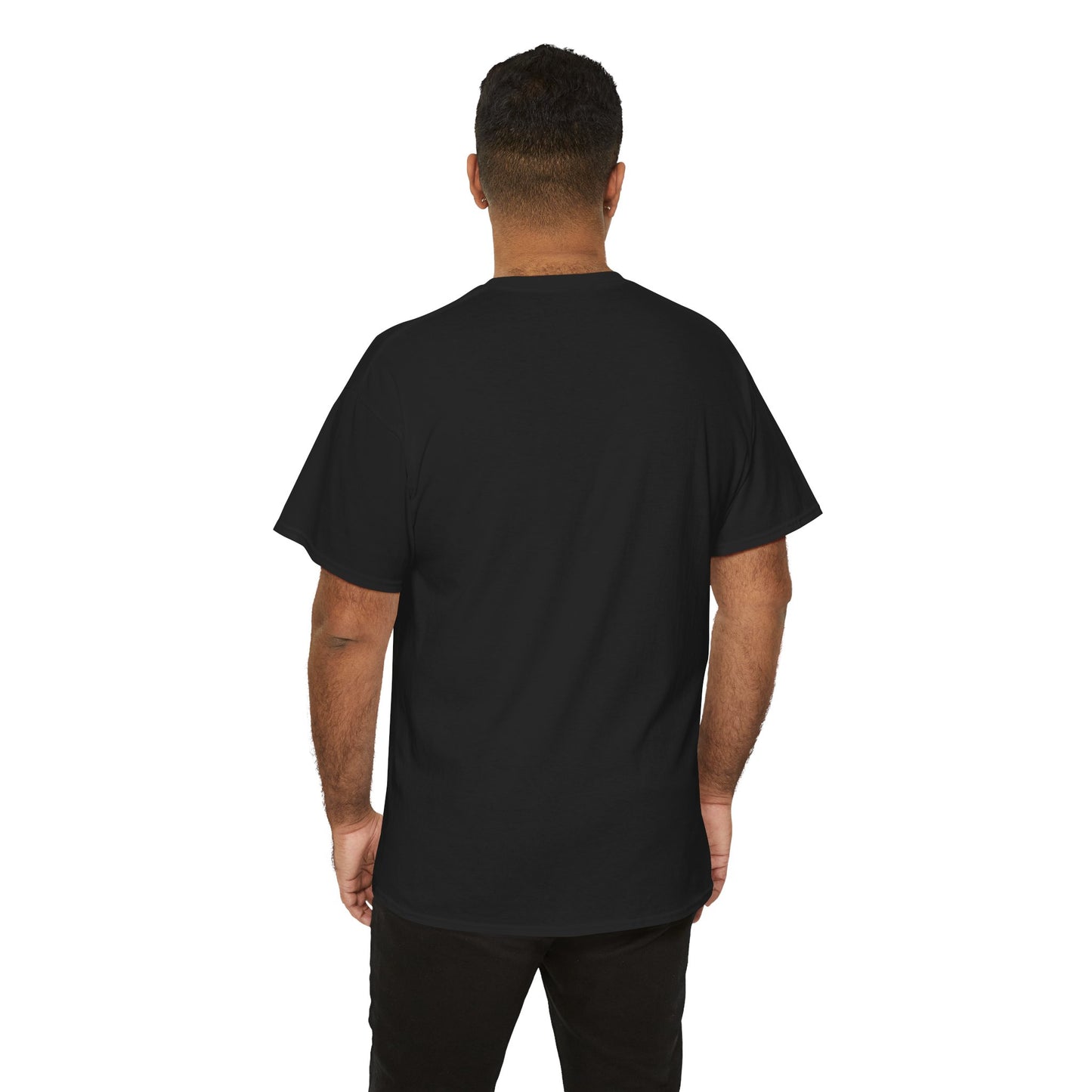 BMW e38 728i (Steel Blue) Unisex T Shirt in Black - 100% Cotton (Front Graphic)