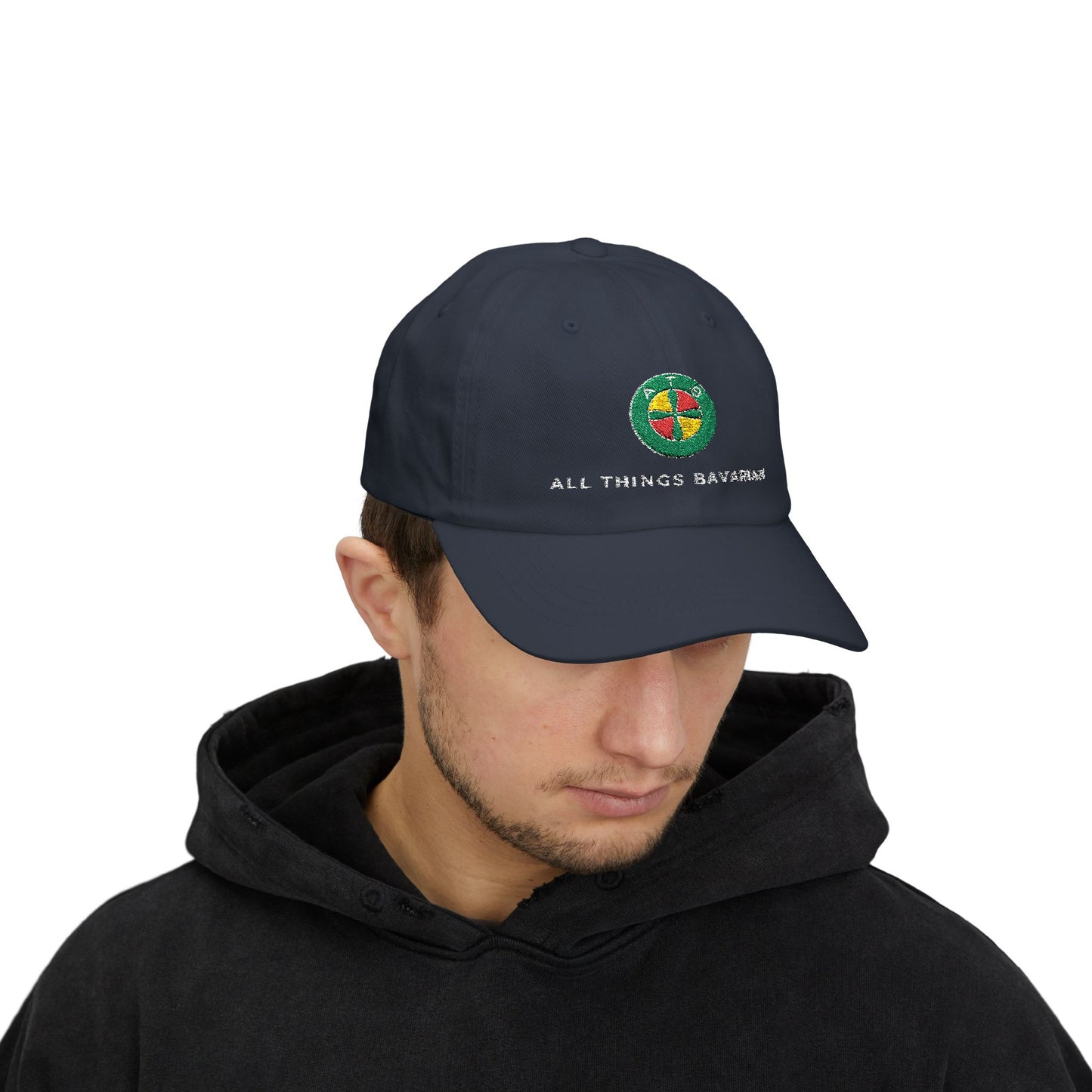 ATB Cap in Dark Shades with embroidered logo designs - 100% Cotton