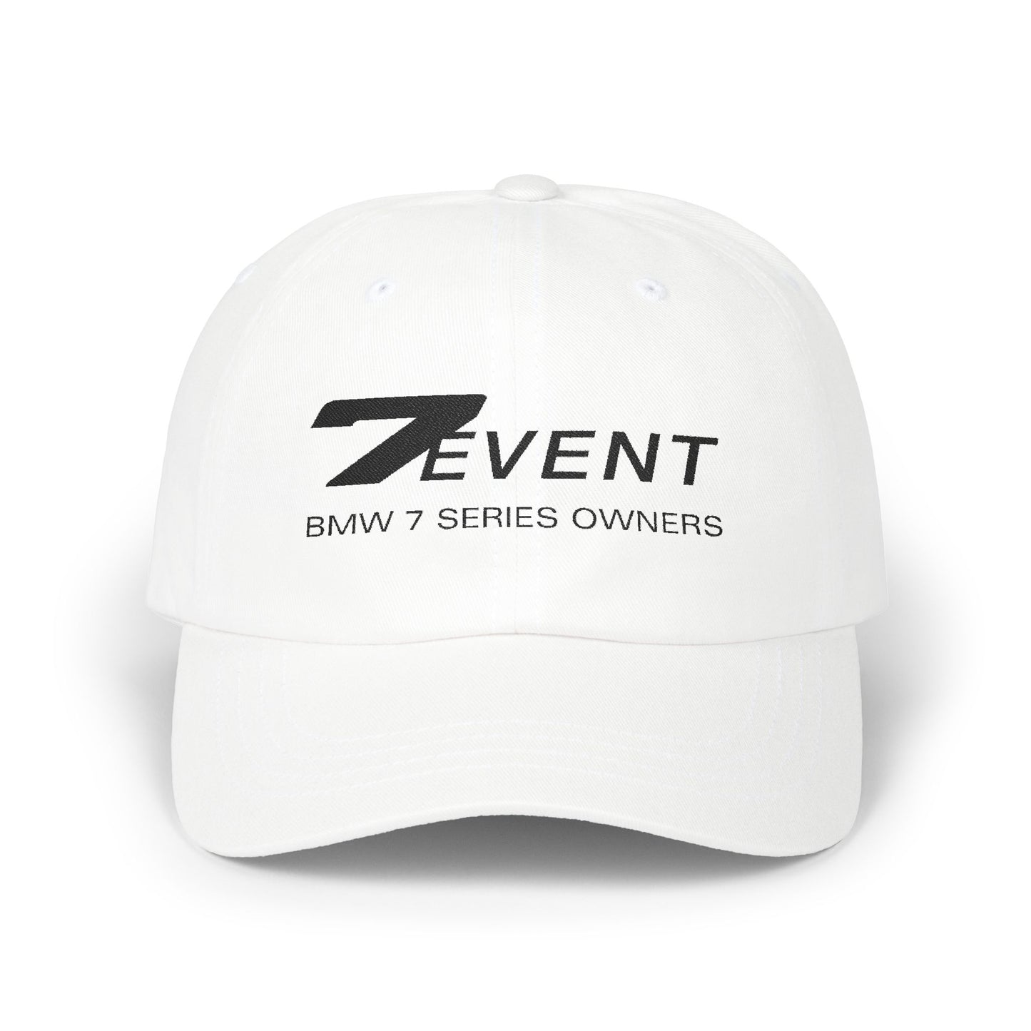 7 Event Cap with embroidered logo designs - 100% Cotton