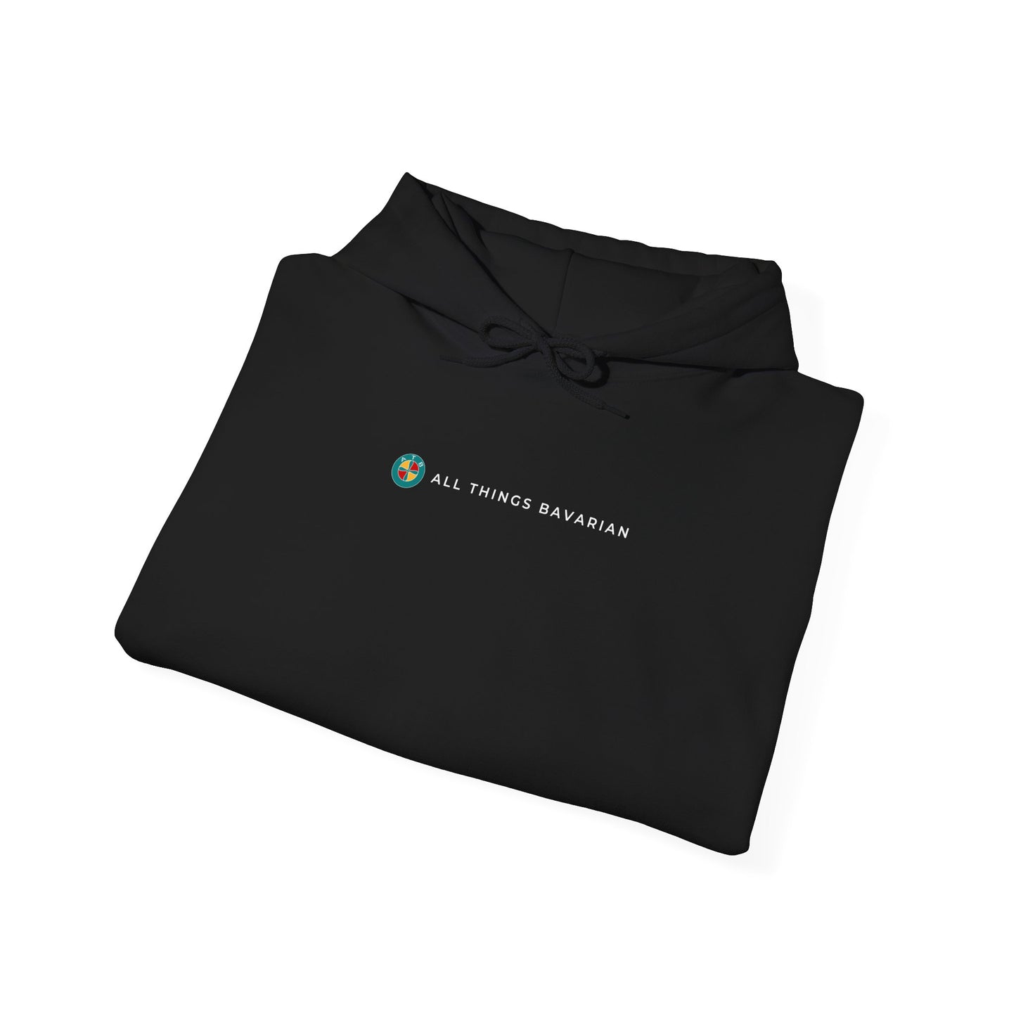 BMW e38 Steel Blue Unisex Hoodie in Black - 100% Cotton (Back graphic)