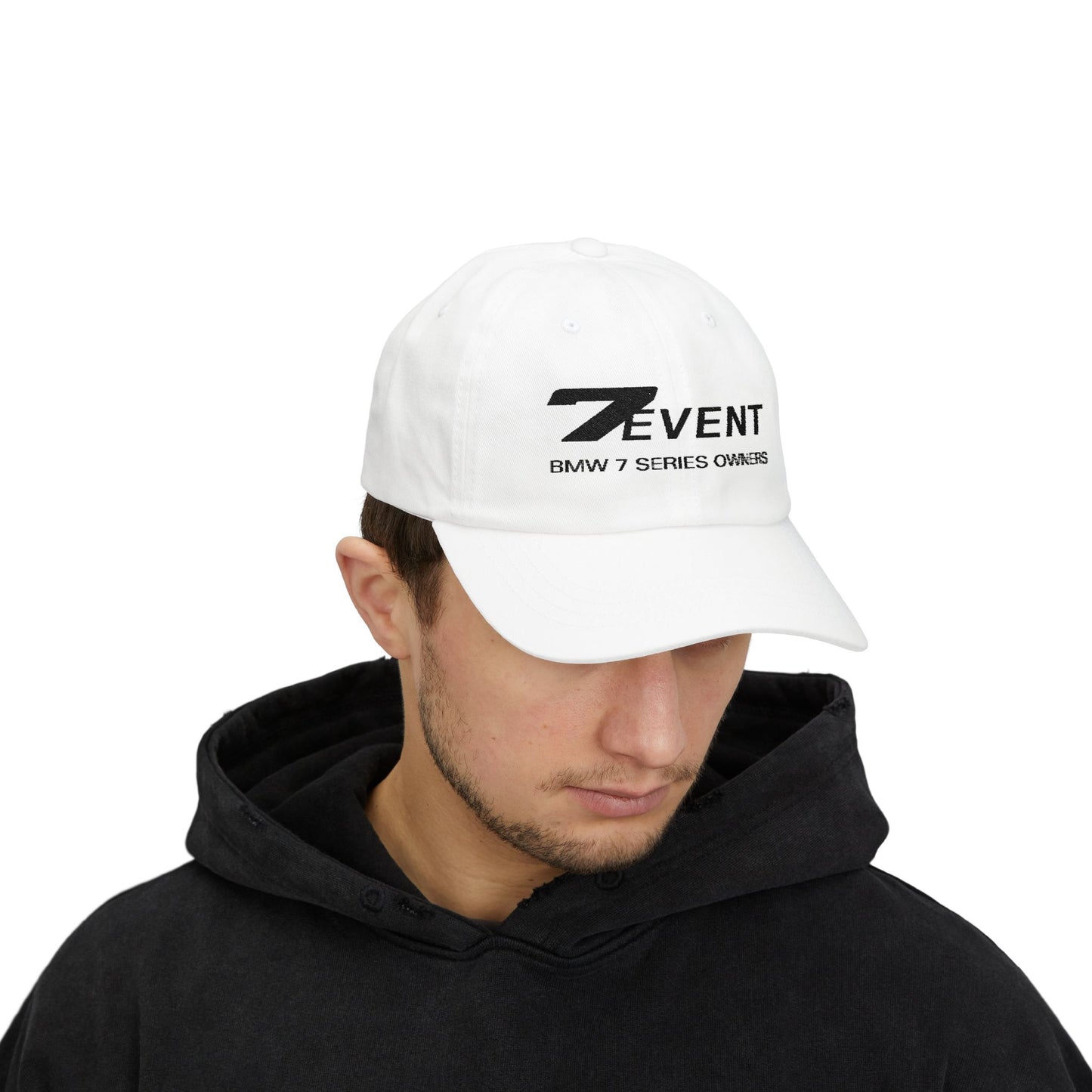 7 Event Cap with embroidered logo designs - 100% Cotton
