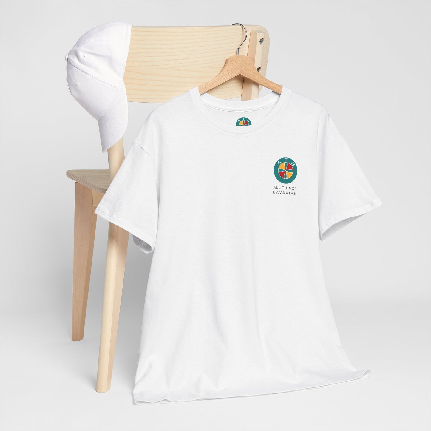 BMW e30 Green - Unisex T Shirt in White - 100% Cotton (Back graphic)