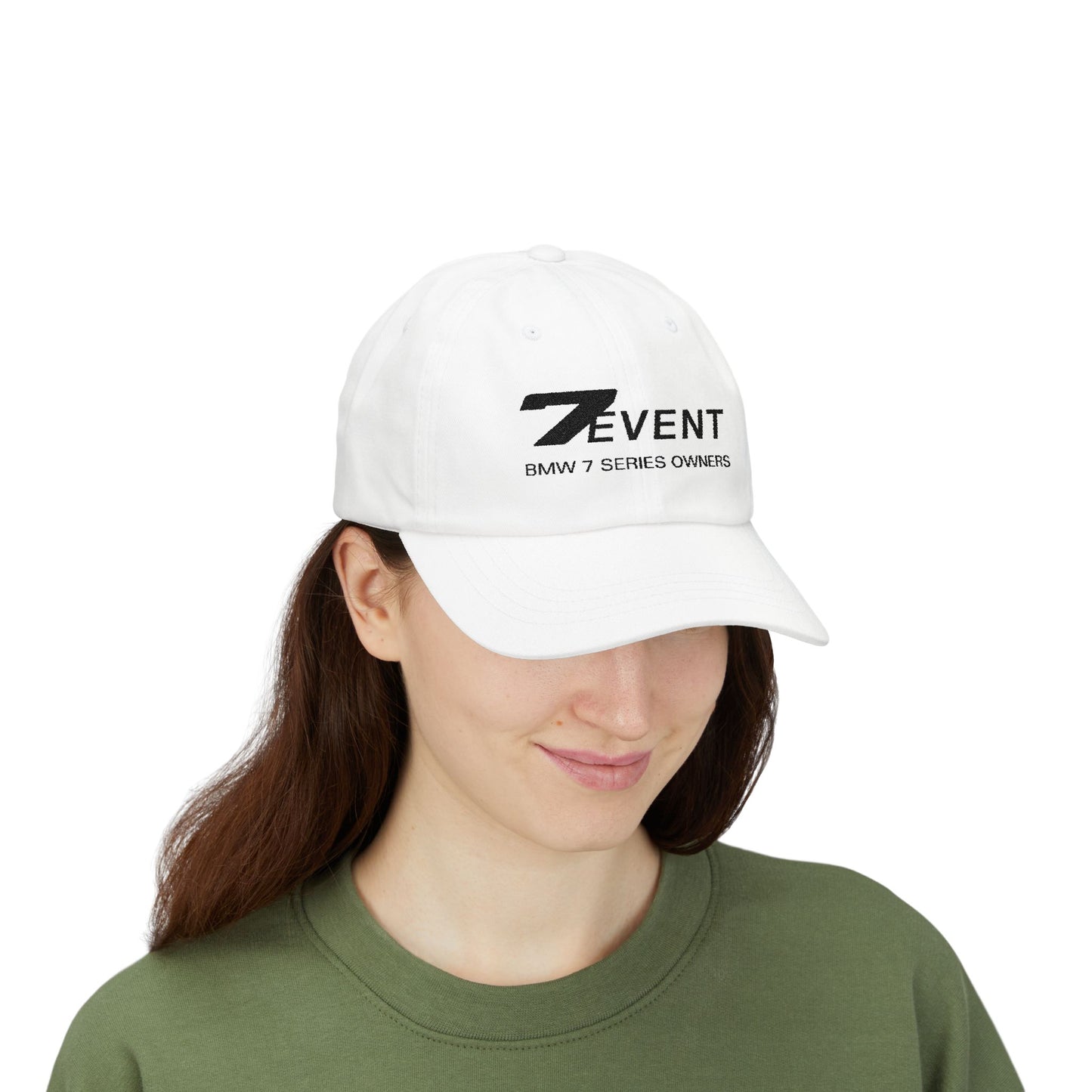 7 Event Cap with embroidered logo designs - 100% Cotton