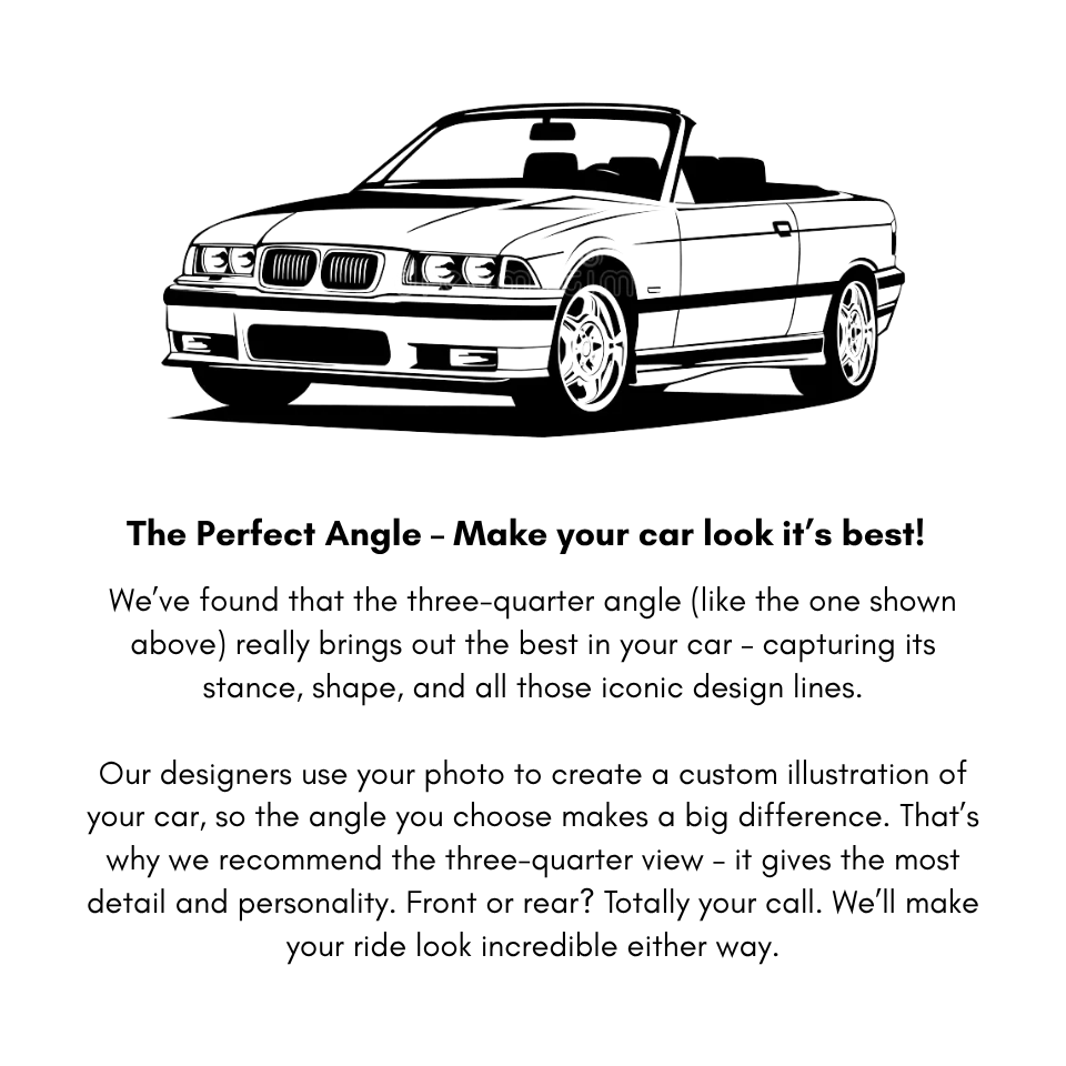 Personalised Car Printed T-Shirt - Unisex & 100% Cotton