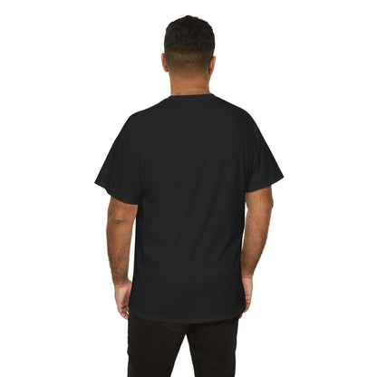 BMW e38 728i (Steel Blue) Unisex T Shirt in Black - 100% Cotton (Front Graphic)