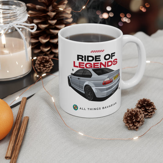 BMW e46 M3 Grey - 11oz Mug in White