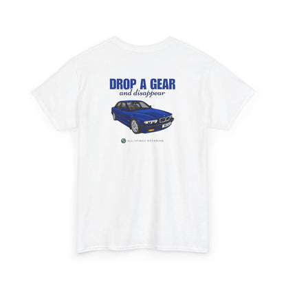 7 Event: BMW Blue e38 Unisex T Shirt in White - 100% Cotton