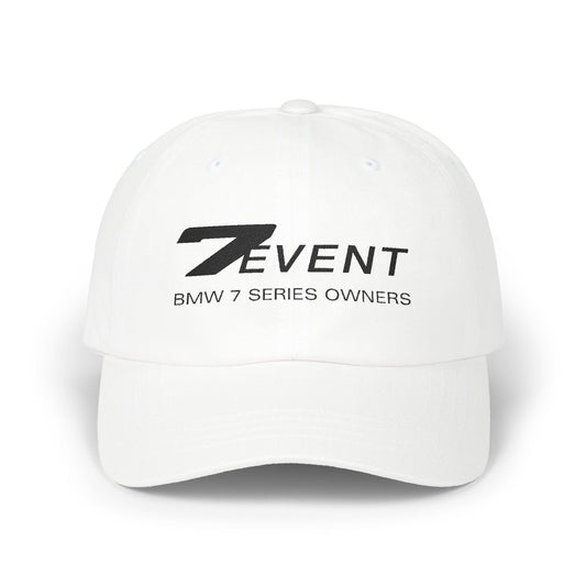 7 Event Cap with embroidered logo designs - 100% Cotton