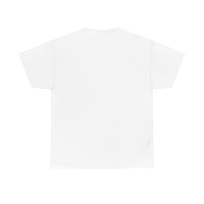 BMW e38 Avus Blue Unisex T Shirt in White - 100% Cotton (Front graphic)
